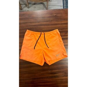 Nike Challenger 5 Inch Running Shorts Neon Orange Mens Large AH8149-867